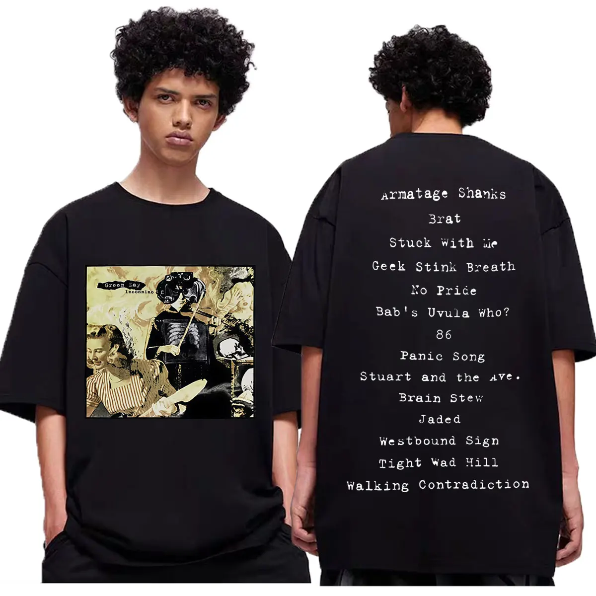 

Green Day Insomniac Album Merch T Shirt 90's Rock Fashion Short Sleeve T-shirt Men Women Clothing High Quality Cotton T-shirts