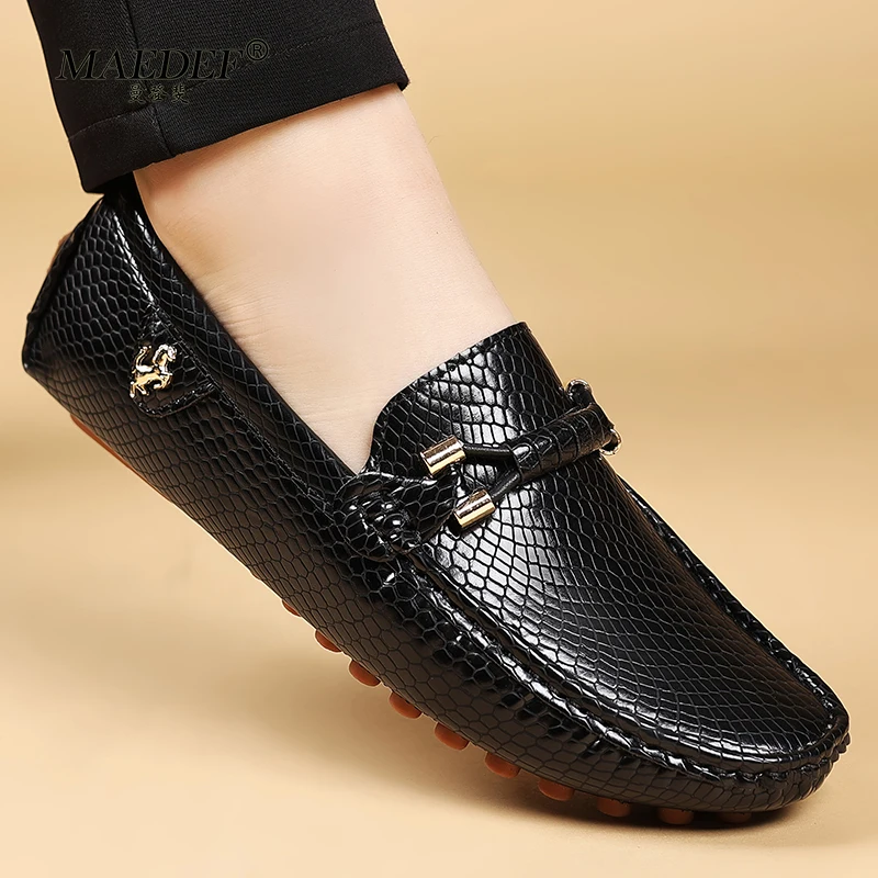 MAEDEF Mens Shoes Loafers Men's Dress Shoes Comfortable Casual Business Male Shoes Man Driving Shoe Plus Size 39-48 Moccasins