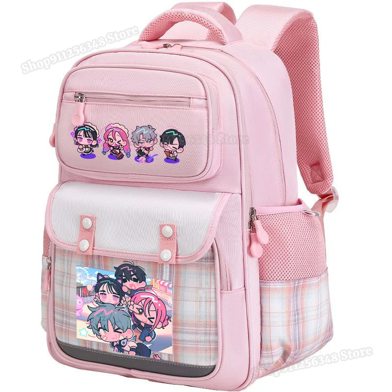 Cartoon Alien Stage Print Backpack for Children Schoolbag Large Capacity Bookbag Anime Figure Aesthetic Mochila School Supplies view 5