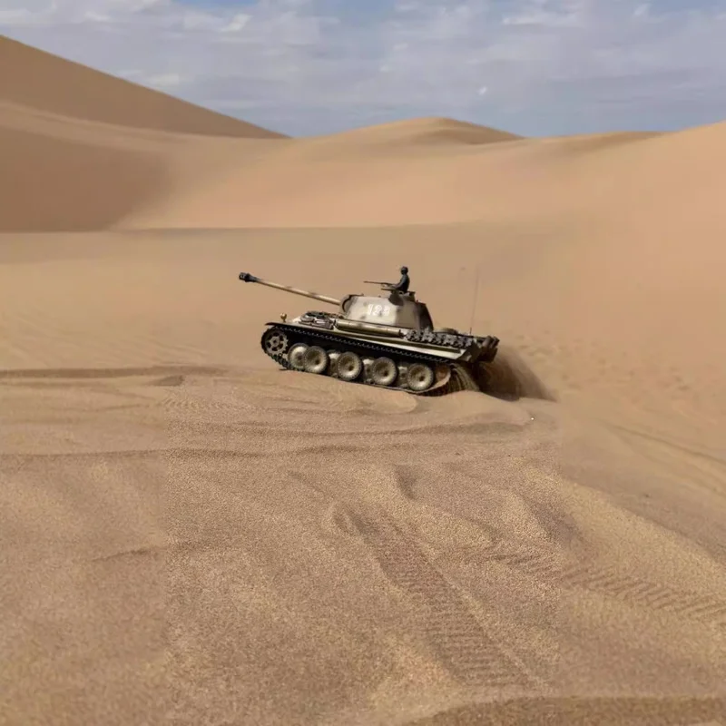 Henglong invidado militar alemán leopardo G Control remoto eléctrico tanque pistola telescópica modelo militar niño juguete regalo de cumpleaños