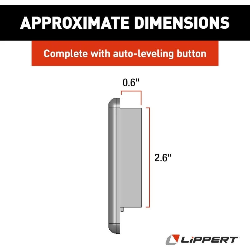 Lippert Terra Controle RV Roda e Travel Trailer Nivelamento System, substituição Touchpad, Auto-Nivelamento Button - 421484