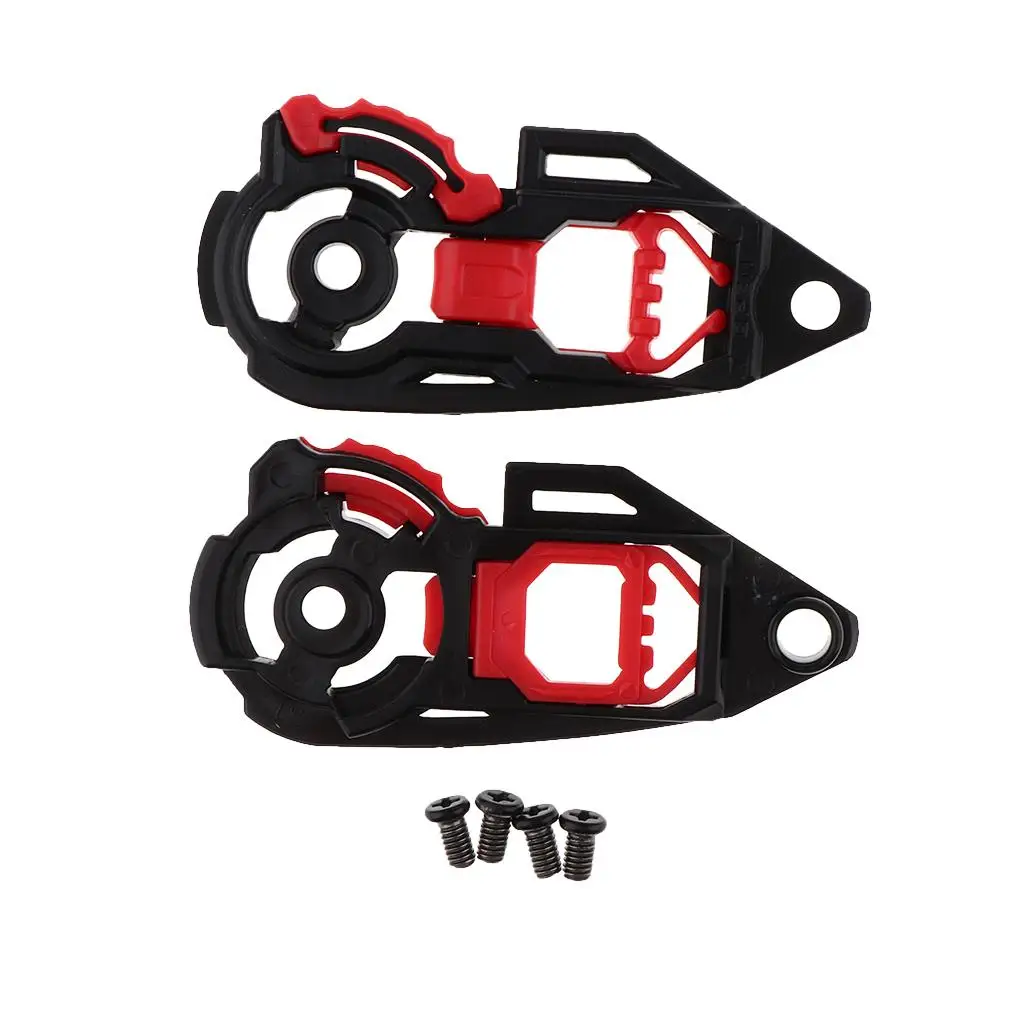 Shield Visor Gear Plate Set Plastic Base Plate Replacement for Helmet Ratchet Plug and Play Easy Install