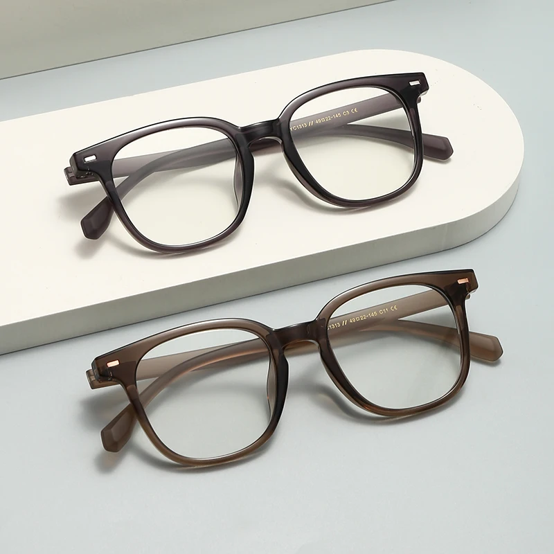 نظارات طبية دائرية من KAROS للنساء، إطار TR-90 مع عدسات مضادة للضوء الأزرق وعدسات بصرية فوتوكروميك #2