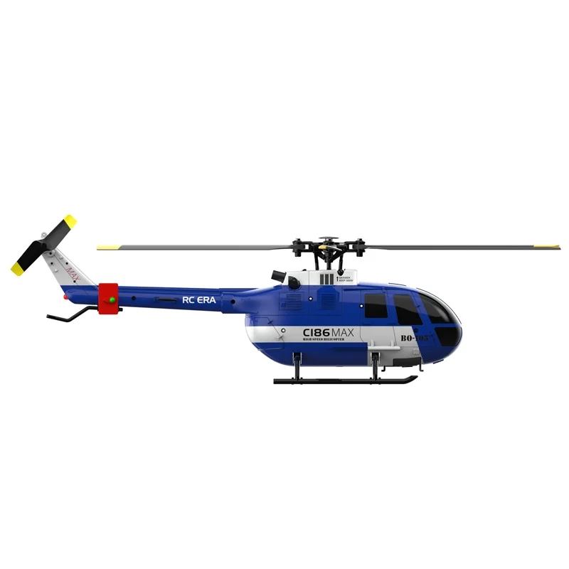 RHSKY-Hélicoptère RC C186 Pro B105 avec Télécommande 4CH, Drone Sentry à 6 Axes, Système 2.4G 6G, Jouet Quadcopter, Cadeau pour la Création