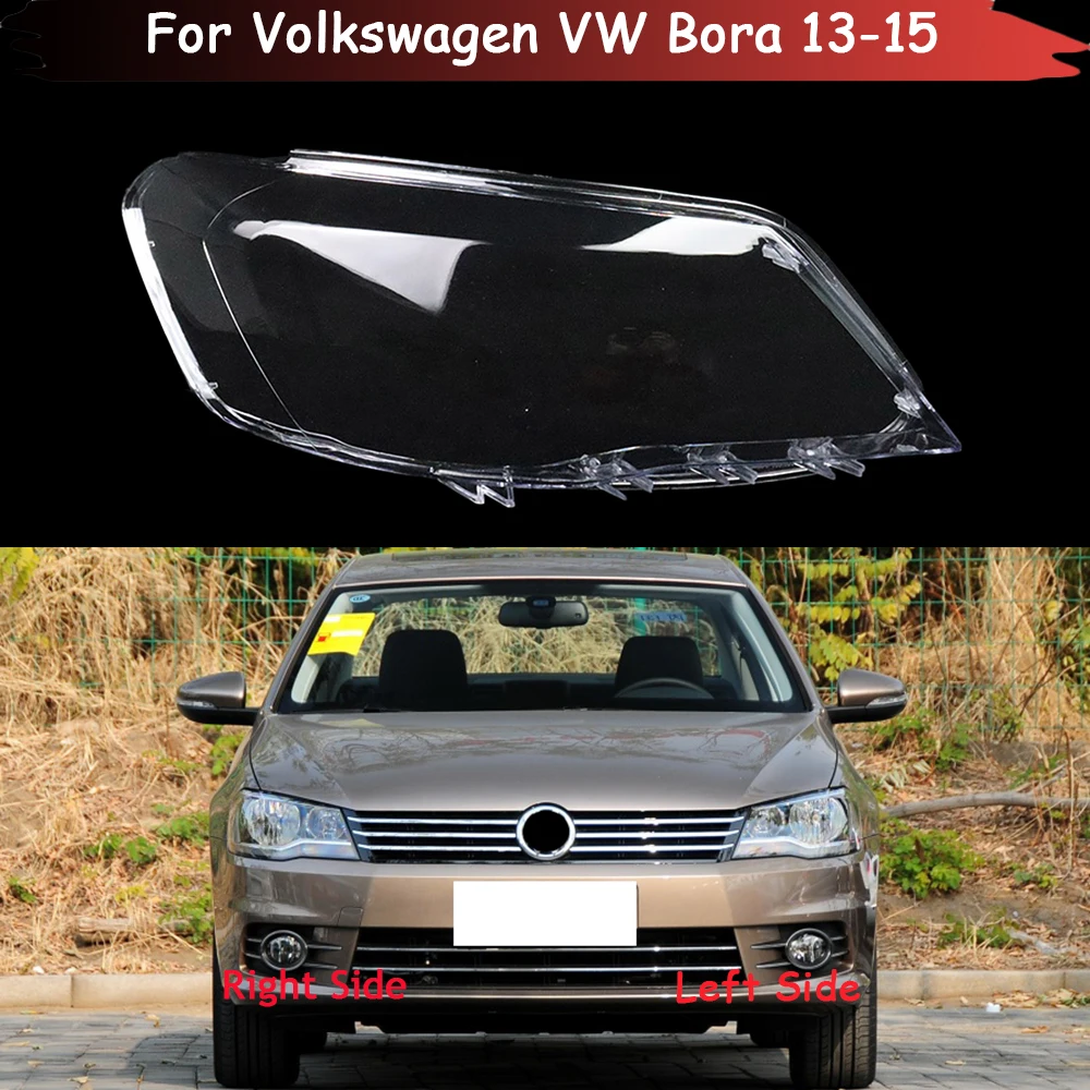 

Car Headlight Glass Cover Lampshade Head Light Lens Automobile Headlamp Covers Styling For Volkswagen VW Bora 2013 2014 2015