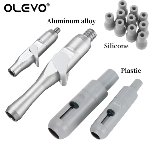 Eyector de Saliva Dental, válvula de pieza de mano de succión fuerte y baja, broche de goma ajustable, Adaptador de punta de pieza de mano corta y delicada, herramienta de dentista
