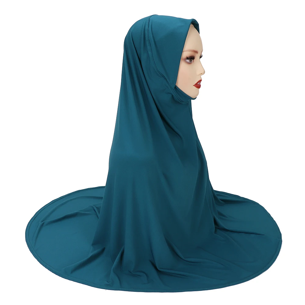 Groot formaat klaar om moslim hijab XL maat Jersey Instant hijab sjaal lichte tulband Maleisische sjaal leverancier te dragen