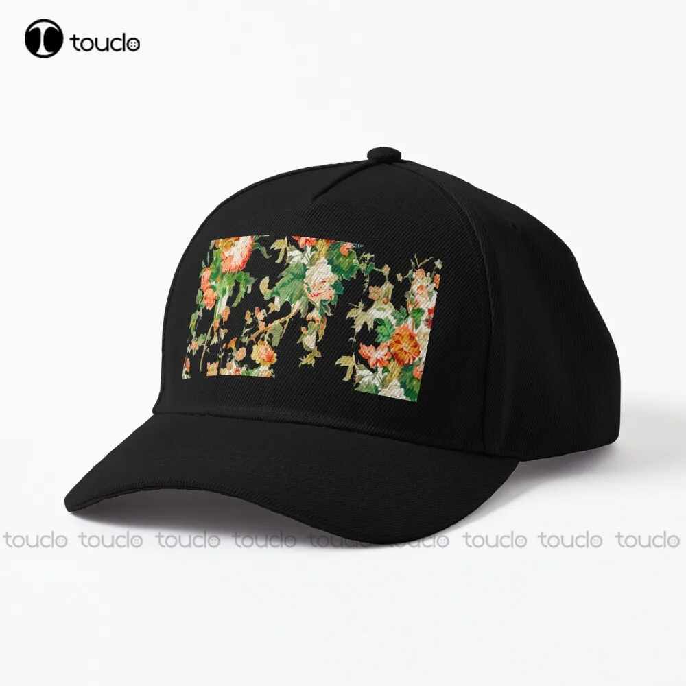 Vintage Flower Pattern/Abstract Colorful Decorative Gift Idea Baseball Cap baseball cap organizer Outdoor Climbing Traveling Art