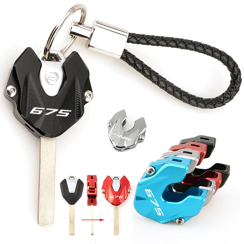

For CFMOTO 675NK 675SR 675SR-R 675SS CF 675 NK SR SR-R SS 2024 2025 Motorcycle Accessories KeyCase KeyChain Key Shell Cover Ring