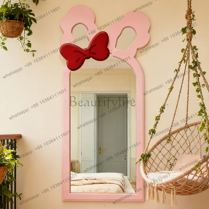 YJ Nordic irregular floor mirror creative bedroom full-length mirror art styling designer high-end feeling