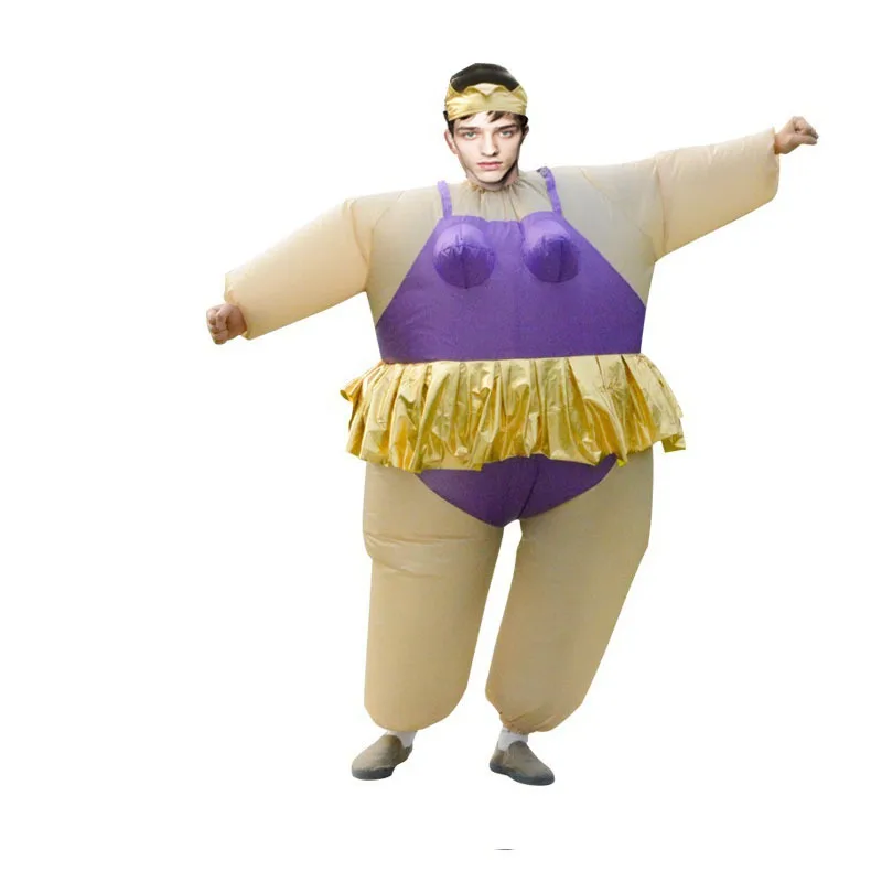 Funny Whimsical Inflatable Ballet Doll Street Costume Fit H150 to 190cm Party Performance Props