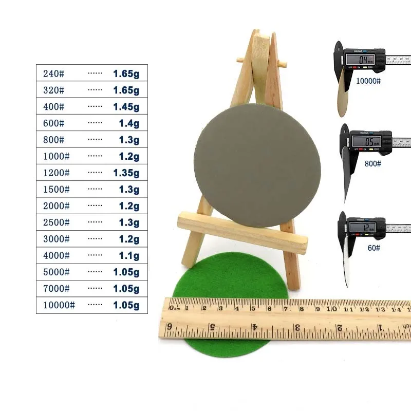 10pcs 3 Inch Silicon Carbide Sanding Discs Wet/Dry Sanding Sandpaper 240-1000# Grits For Drill Grinder Rotary Tools