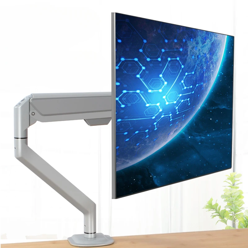 Computer monitor stand, desktop swivel, lifting, telescopic, general, non-porous, universal universal elevation bracket base