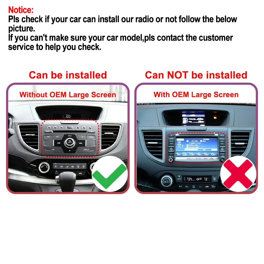 12.9inch Android 13 Car Radio For Honda CRV CR-V 2012-2016 Carplay Autoradio Multimedia Player Stereo GPS Navigation Auto 5G HU