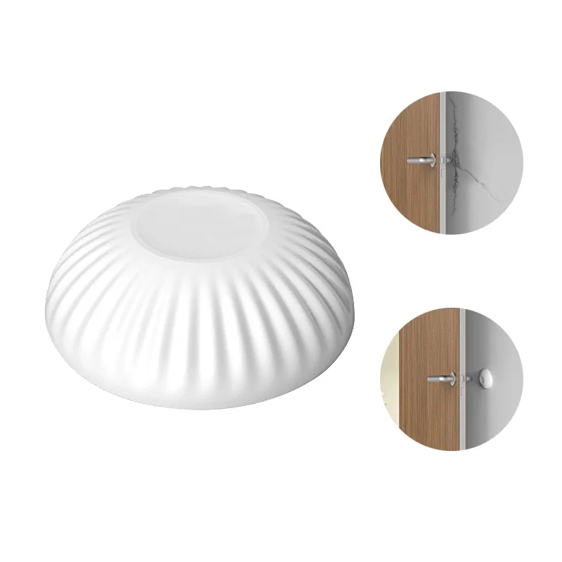 

2pcs Silicone Door Handle Bumper Wall Protector Self Adhesive Noise Proof Soft Cushion For Door Stopper Furniture Guard White
