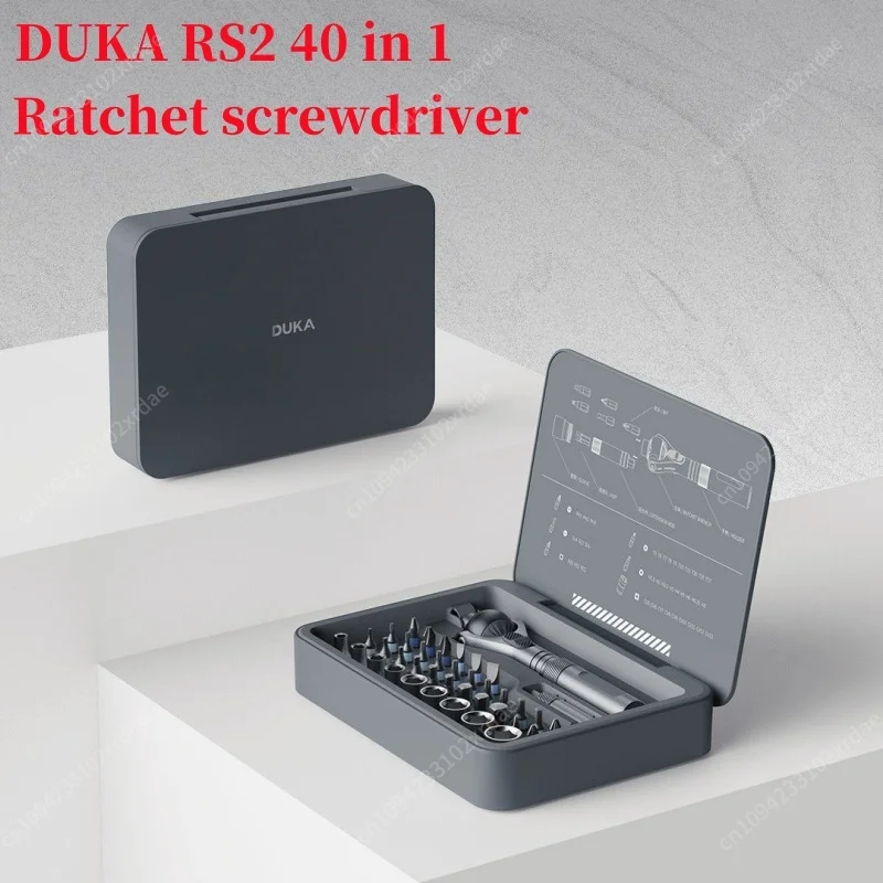 

40 in 1 Ratchet Screwdriver Set Multi-purpose Socket Tool Box Magnetic Wrench Semi-automatic Storage for Repair Tools