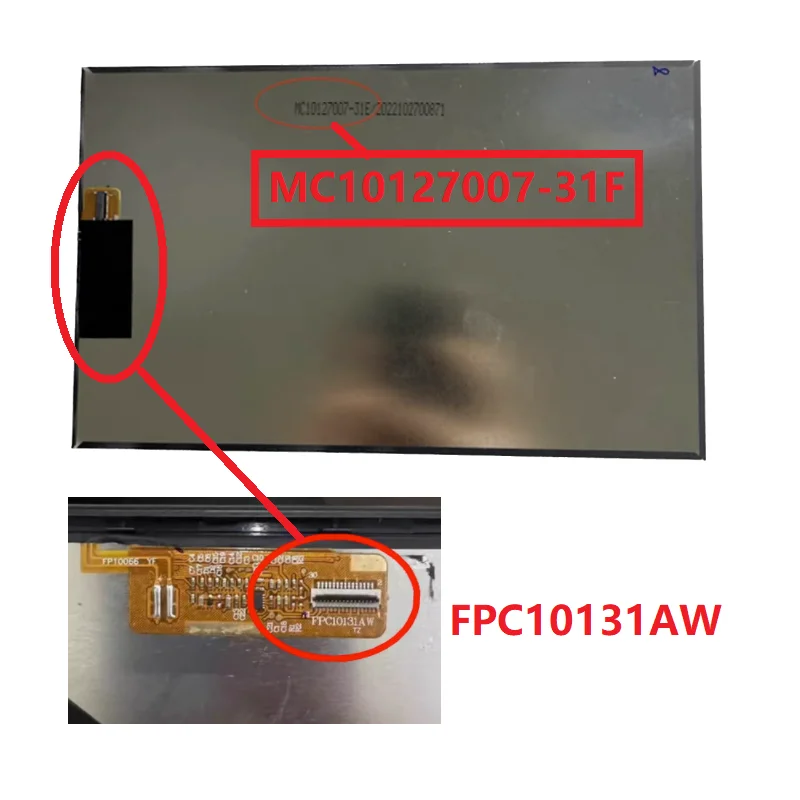 10.1 inch 31 Pin FPC10131AQ DC10127006-31/ FPC10131AR MC10127007-31A/ FPC10131AS MC10127007-31E LCD Matrix For Tablet Display