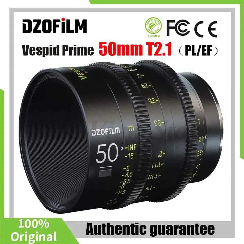 

DZOFilm VESPID PRIME 50mm T2.1 Cine Lens FOR PL or EF Mount for Photographer Cinema Camera Lens for Film Shooting