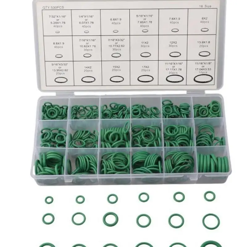 Air Conditioning O Ring Assortment Kit 595Pcs 36 Sizes Durable Seals for Professional Garage AC Repair Maintenance Tools