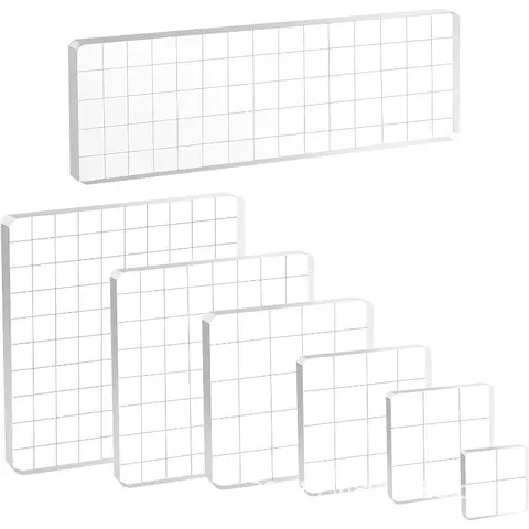 Acrylic Silicone Clear Stamps Block For Scrapbooking DIY Album Cards Decoration Embossing Handle Starter Shape Stamp