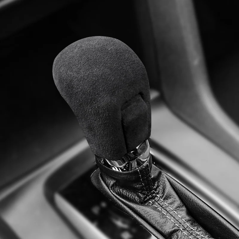 

For Honda Civic 2016 2017 2018 2019 2020 2021 Suede Car Interior Accessories Auto Gear Lever Shift Knob Cover Trim