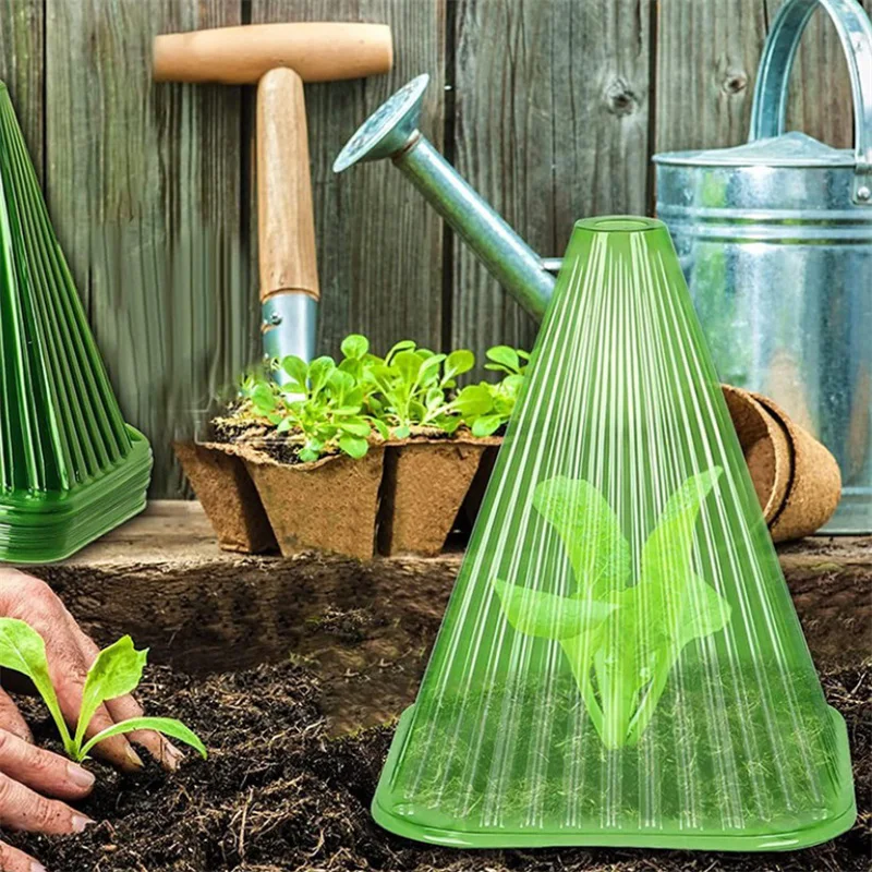 Plant Bell Cover 5Pcs Reusable Anti-frost Greenhouse Plants Light Translucent Transparent Garden Clothes Yard Supplies