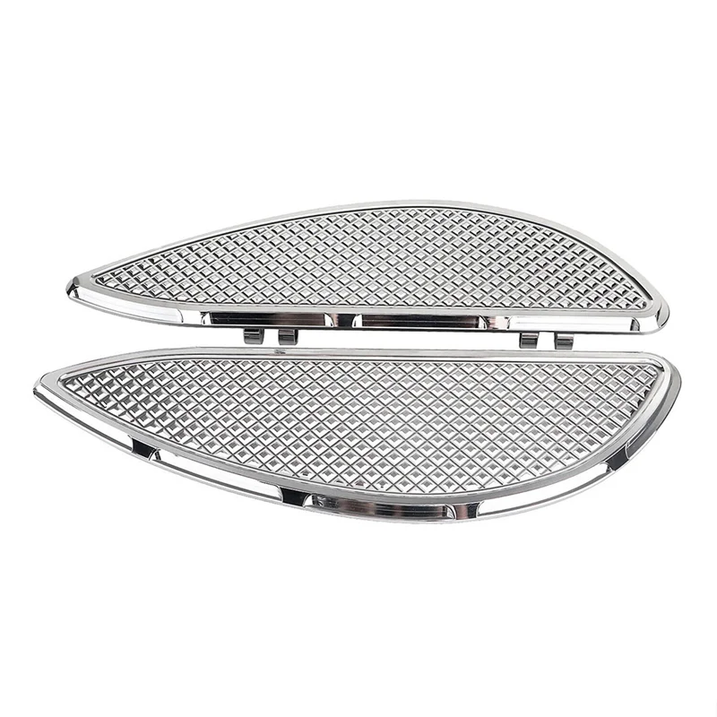 

NEW-2 Piece Driver Stretched Floorboards Foot Board Chrome Silver Metal Motorcycle Accessories For Touring Fat Boy FLSTF