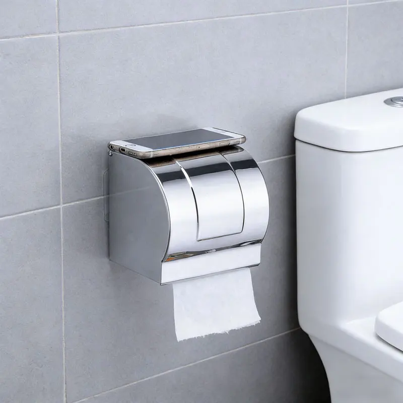 

1 шт. усовершенствованный водонепроницаемый держатель для туалетной бумаги из нержавеющей стали для ванной комнаты, настенный держатель для салфеток, держатель для полотенец, держатель для туалетной бумаги