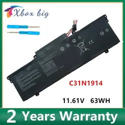 11.61V 63Wh Notebook Laptop Battery C31N1914 For Asus ZenBook 14 UX425QA UX435EAL UX425UG UX435EG