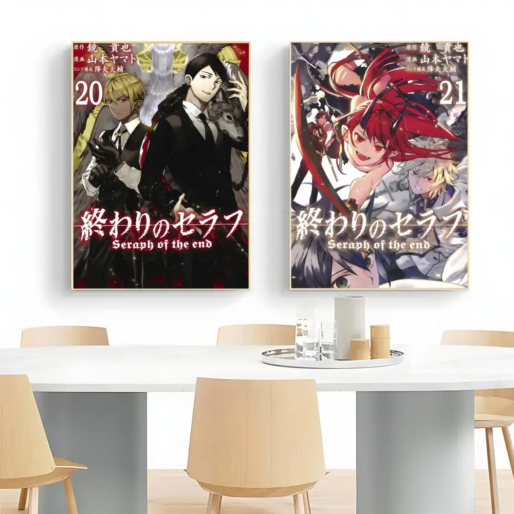 manga darkfantasy Seraph Of The End Poster Wall Art Print Decorative Mural Home Decor Gift Unframed