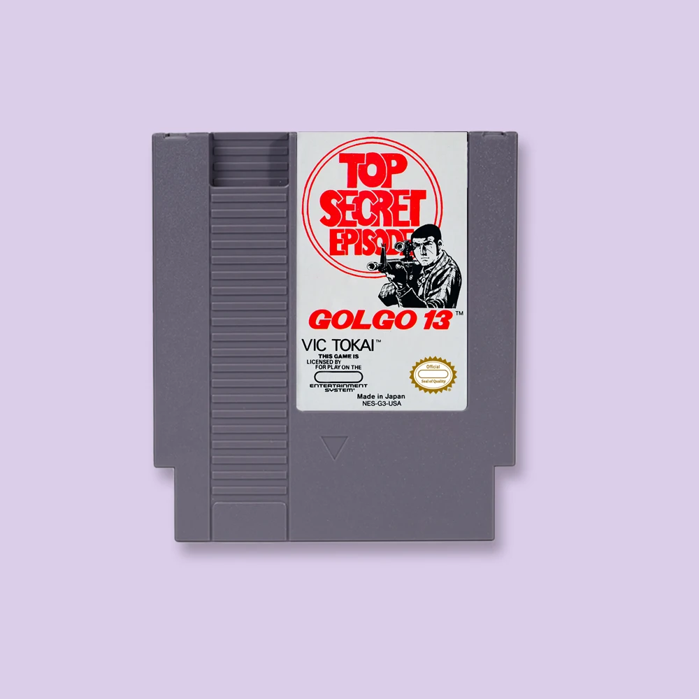 Golgo 13 - Top Secret Episode Action Game Card for NES 72 Pins 8bit Console Video Game Cartridge