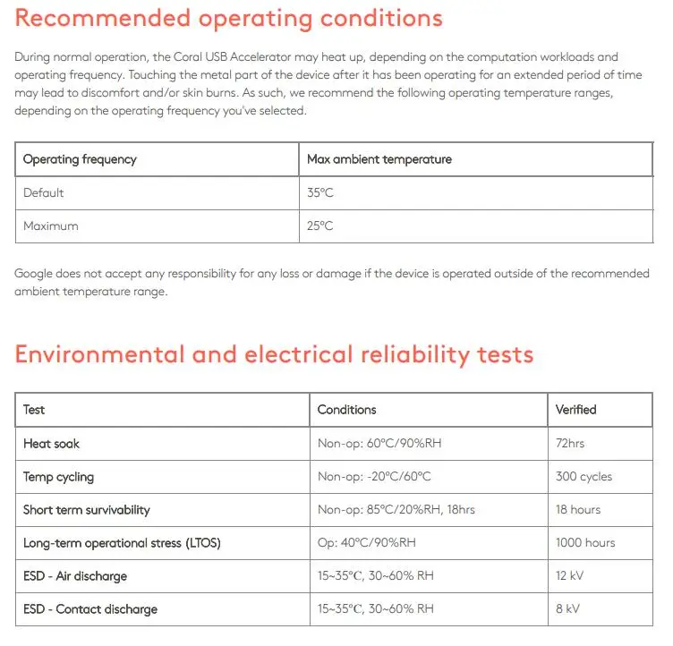 مسرع USB مرجاني مع معالج مسرع Google Edge TPU ML