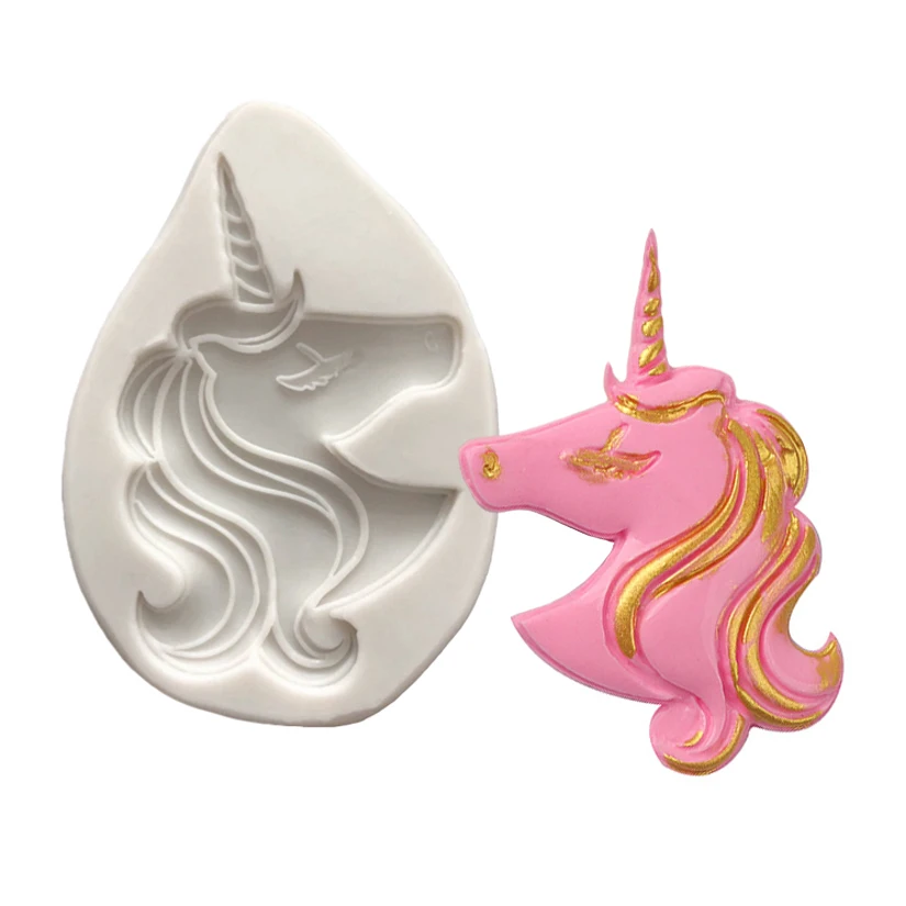 Unicorn Silicone Sugarcraft Candy Clay Cookie Cupcake Baking Mold Fondant Cake Decorating Tools