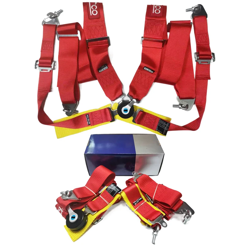 

3-дюймовый 4-местный ремень безопасности, универсальный ремень безопасности для гоночного автомобиля с быстросъемным замком, модификация автомобильных ремней безопасности