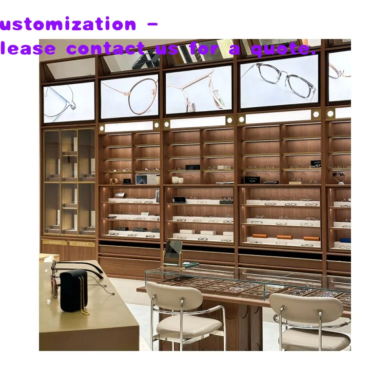 custom.Sunglasses Eyewear Glass Many Slots Top Display Stand Sunglasses Display Stand Counter Mall Kiosk With Led Lights