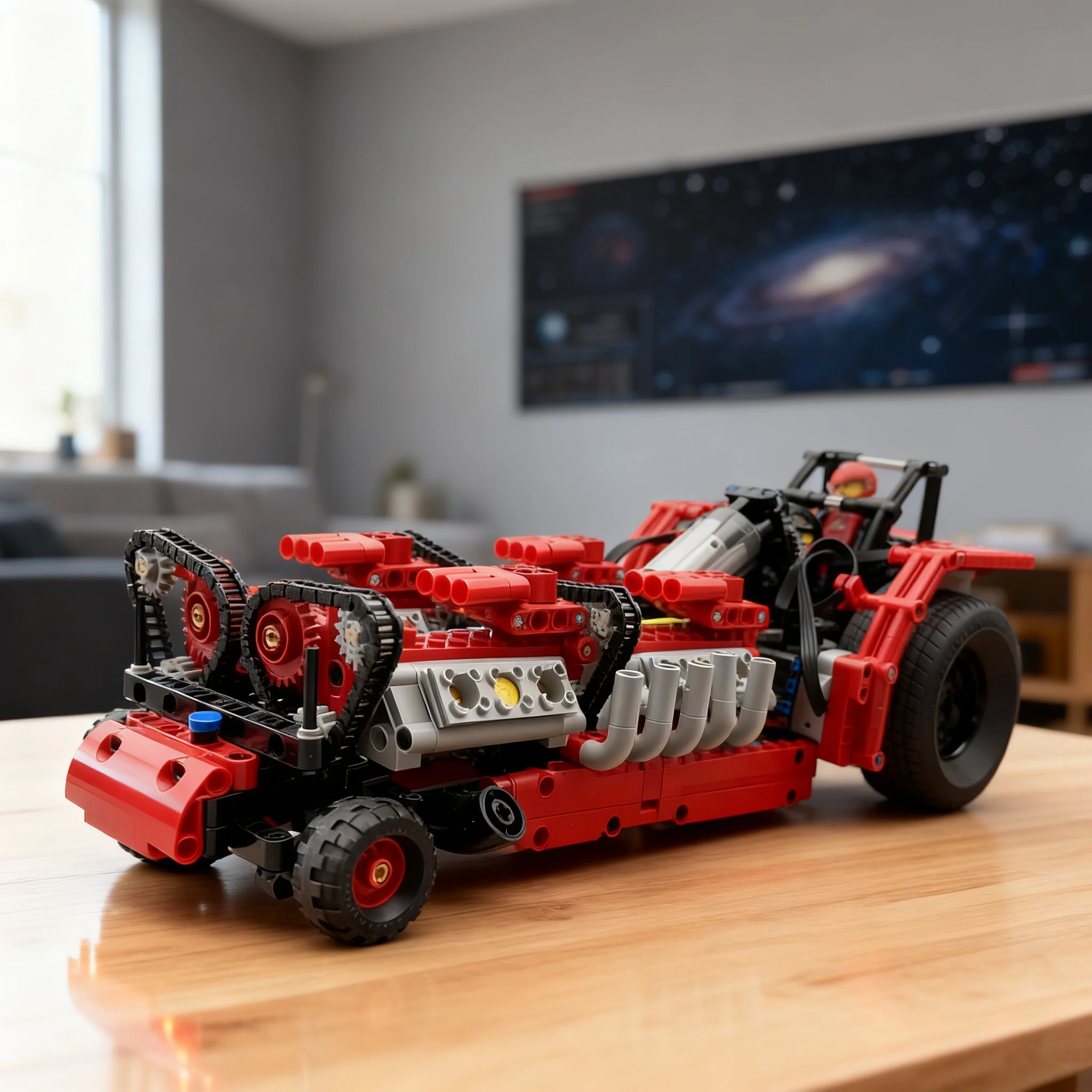 957pcs MOC Tractor Puller Technical Model Building Blocks Assemble Collection Idea Craft Education Display Creative DIY Art