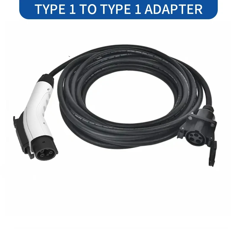 WUFEN شاحن سيارات كهربائية J1772 تمديد الحبل 50A ماكس 12KW نوع 1 إلى J1772 EV كابل شحن نوع 1 تمديد الحبل ل J1772 EVs/PHEVs