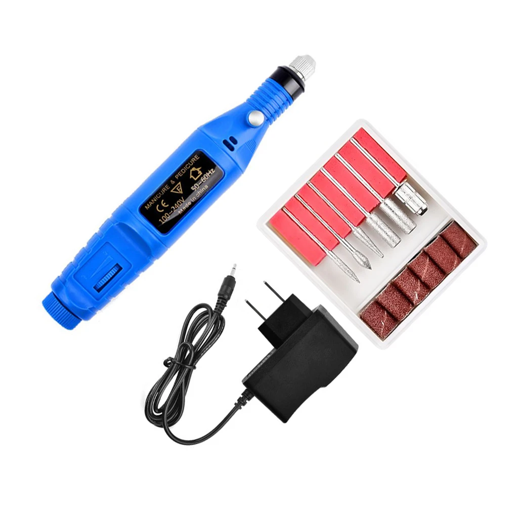 

Портативная маникюрная мельница, набор точных и надежных услуг, надежная и долговечность, точилка для ногтей, черная