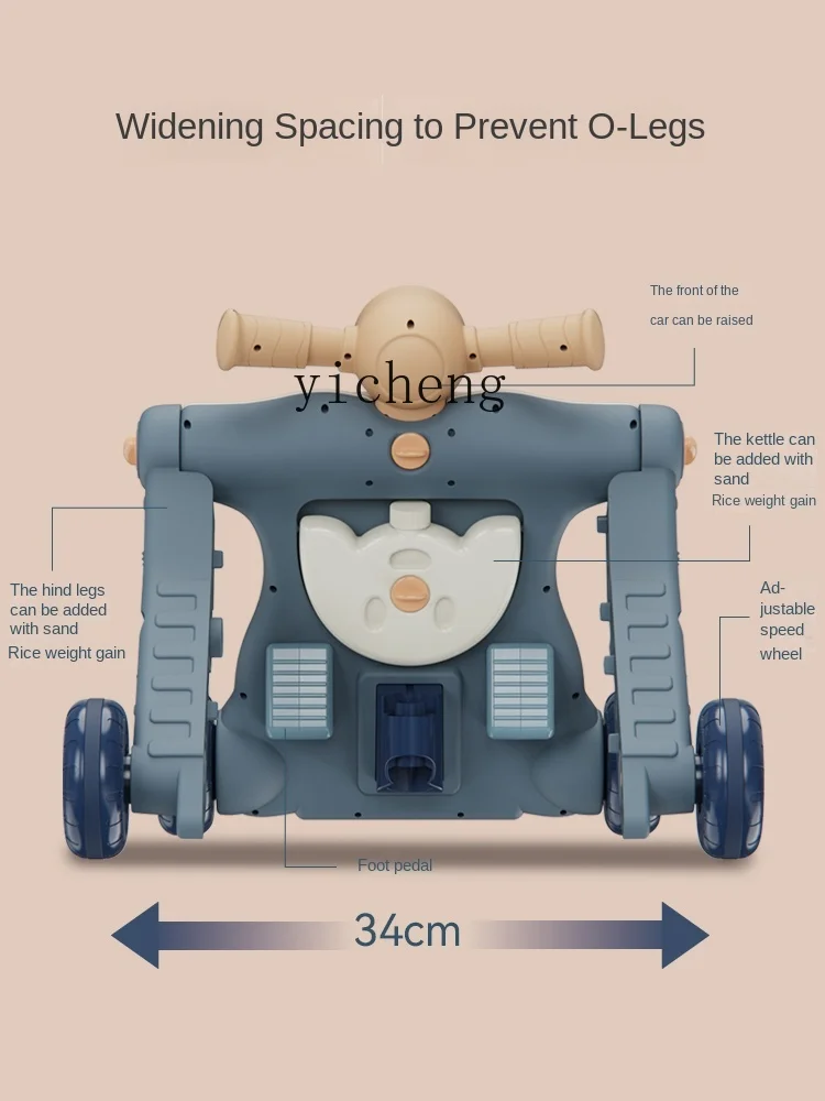 Tqh Babyspeelgoed 0-1 Jaar Oude Baby Rollator Voor-En Vroegschoolse Educatie 6 Maanden Oud Multifunctioneel