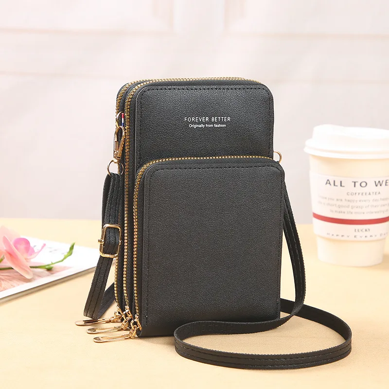 Crossbody Cell Phone Shoulder Bags for Women Touch Screen Phone Wallet Luxury Bags 2022 Ladies Card Hold Purse Clutch Handbags