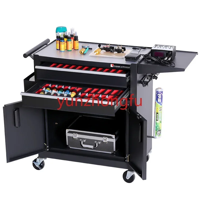 Vehicle Console Tool Cabinet Storage Table Equipment Multifunctional Working
