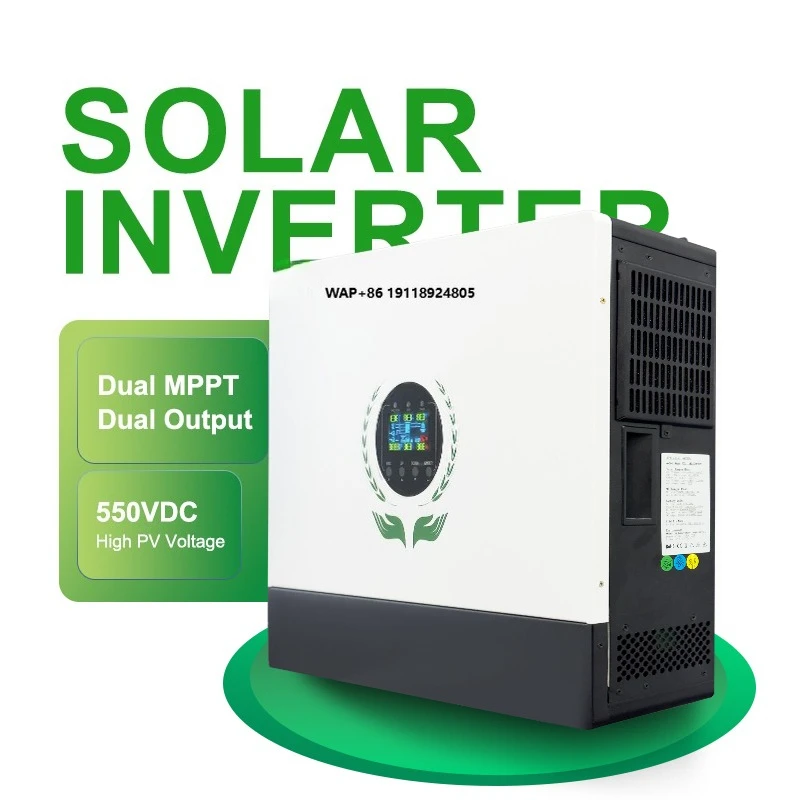 Customized Dual 550VDC 27A*2 Dual Ouputs 52.2A on Off Grid 12KW 48V Hybrid Solar Inverter for Home Energy Power System