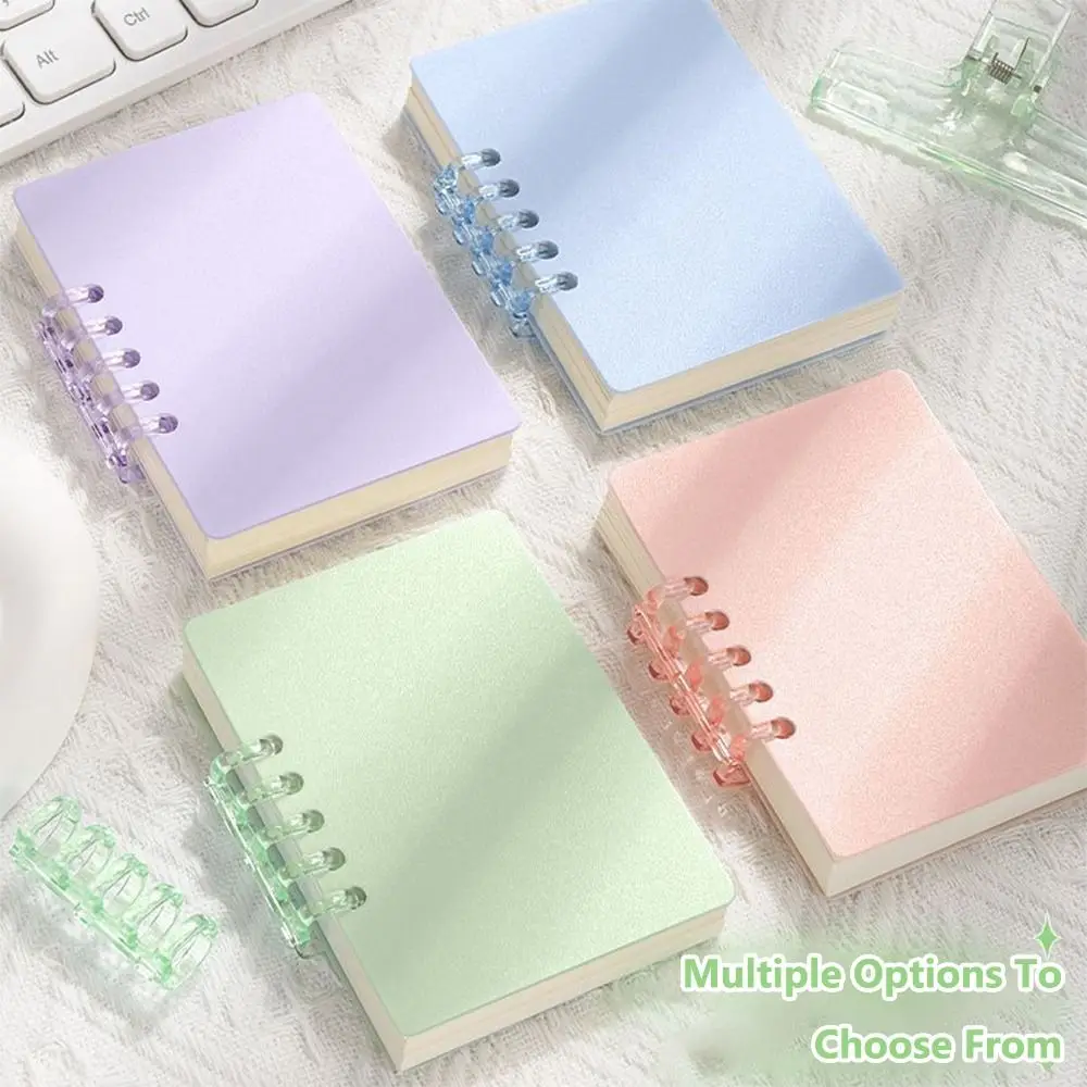 High Quality A7 Pocket Notebook Loose-leaf 80Sheets Mini Notebook Square Horizontal Line Inner Page Notepad School Office