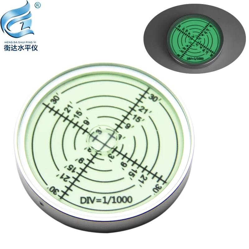 Metal universal level inner scribed level bubble 60 * 12mm high accuracy