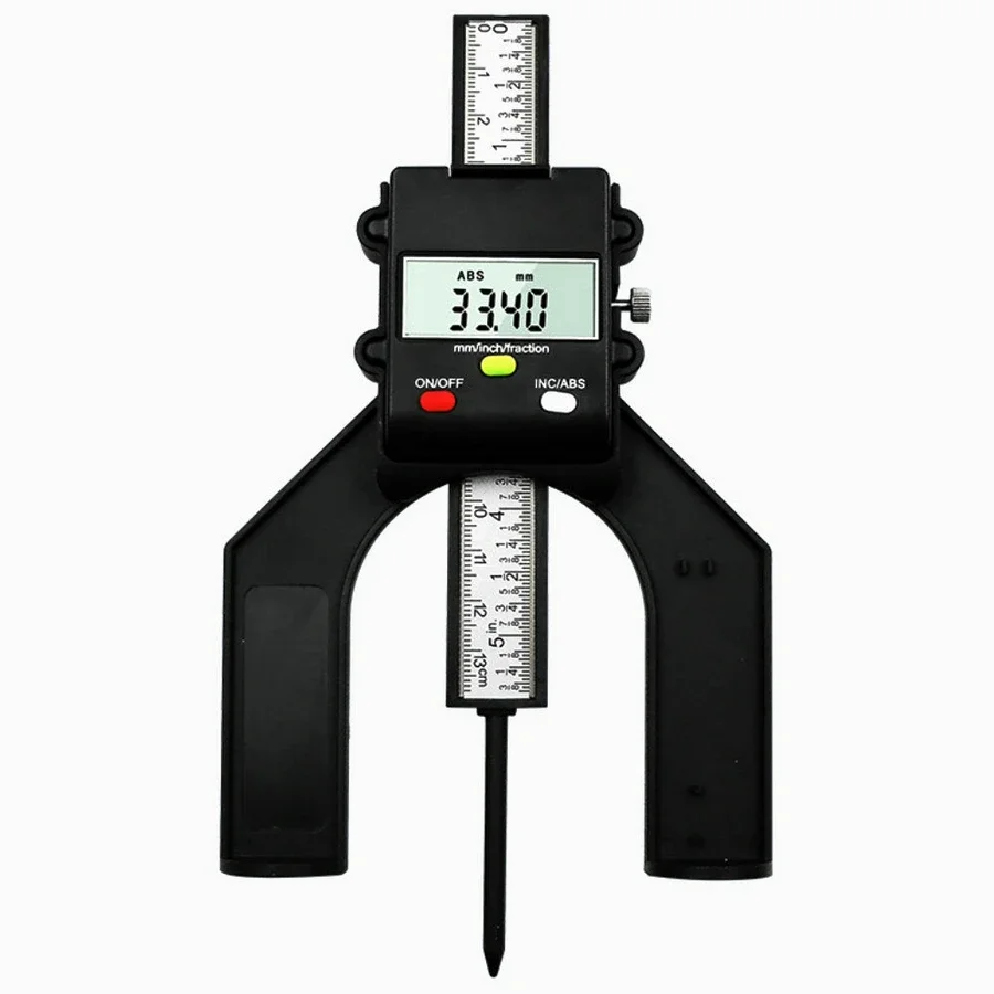 0-80mm Digital Depth Gauge Magnetic Bottom Height Vernier Caliper Measuring Tool