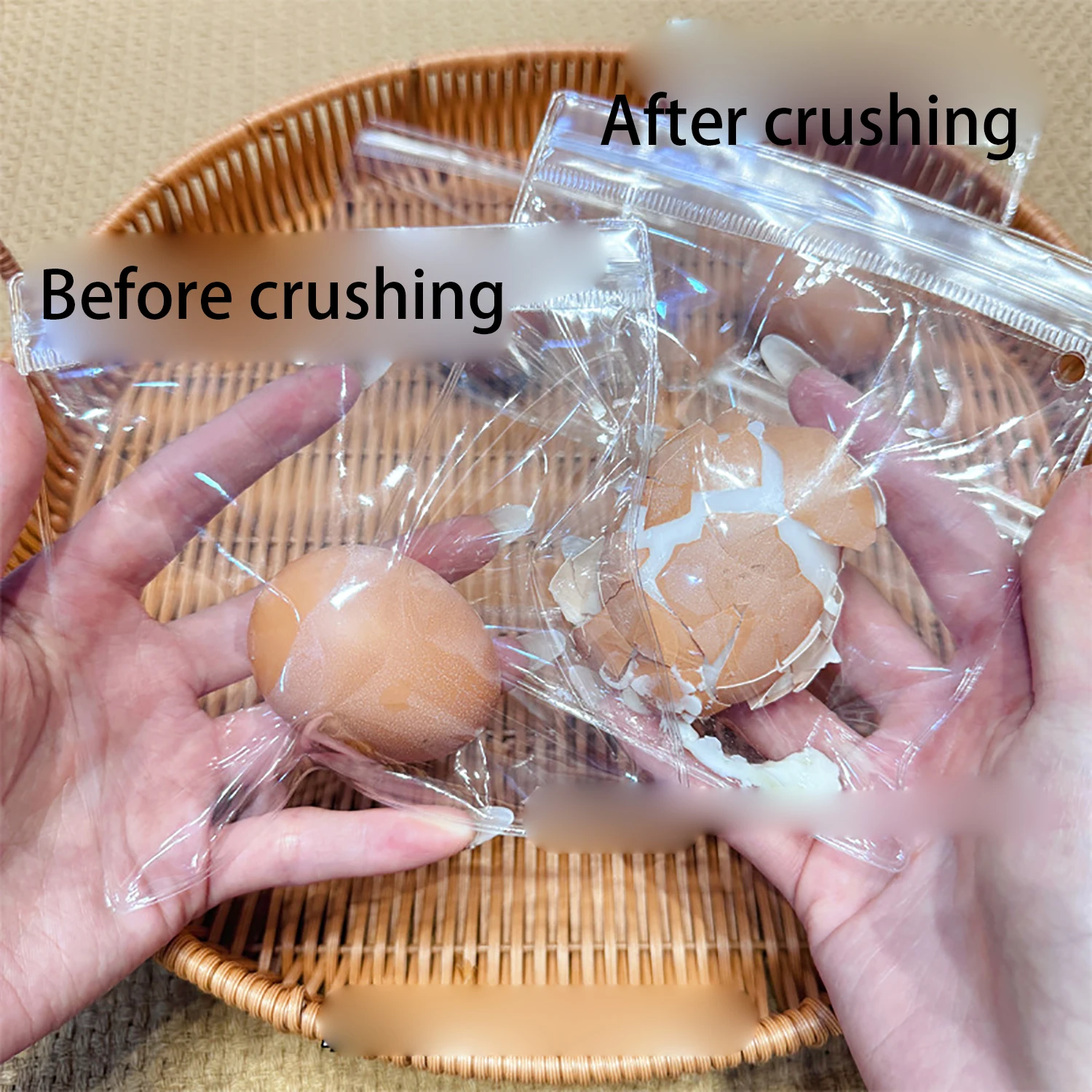 Egg Squeezing Pressure Reducing Toy Simulates Crushing Touch (Eggshell can only be crushed once) Color Random