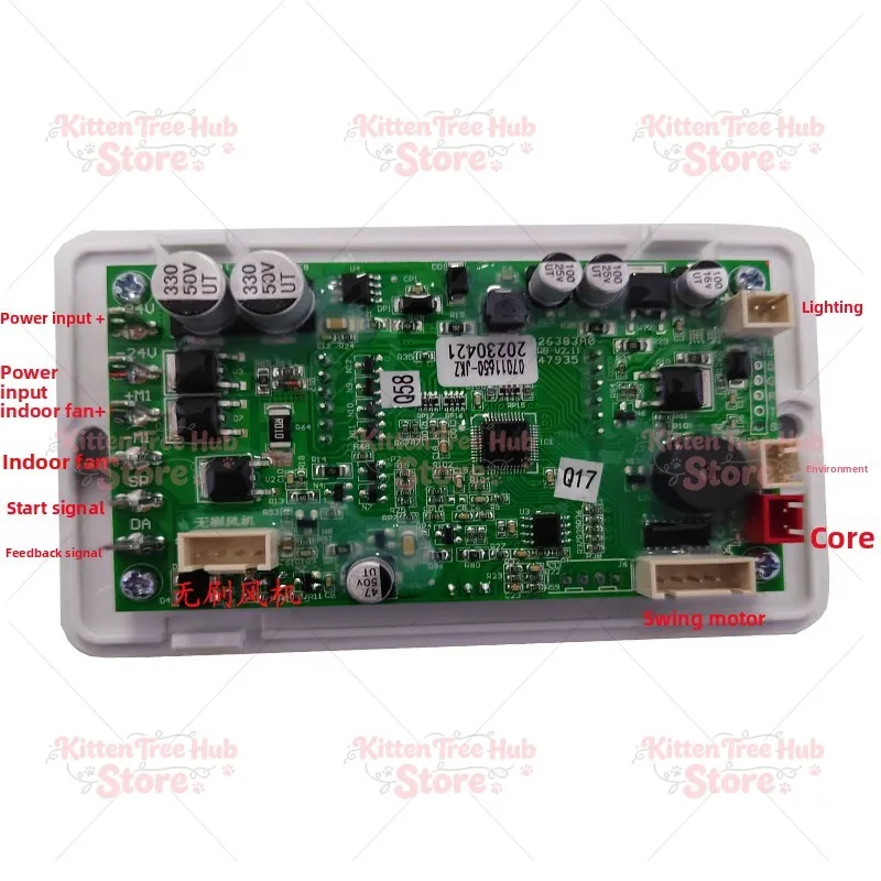 Truck and RV modified new 12/24V parking air conditioning control panel with mask