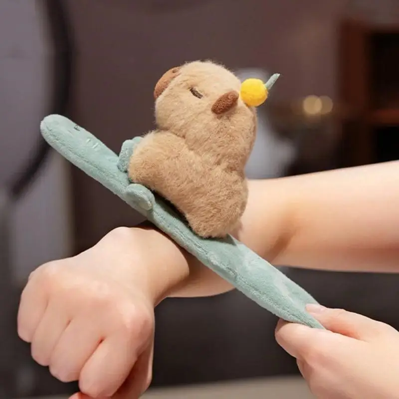 Stylish Capybara Plush Bracelet for Children Wristband Photo Props P31B