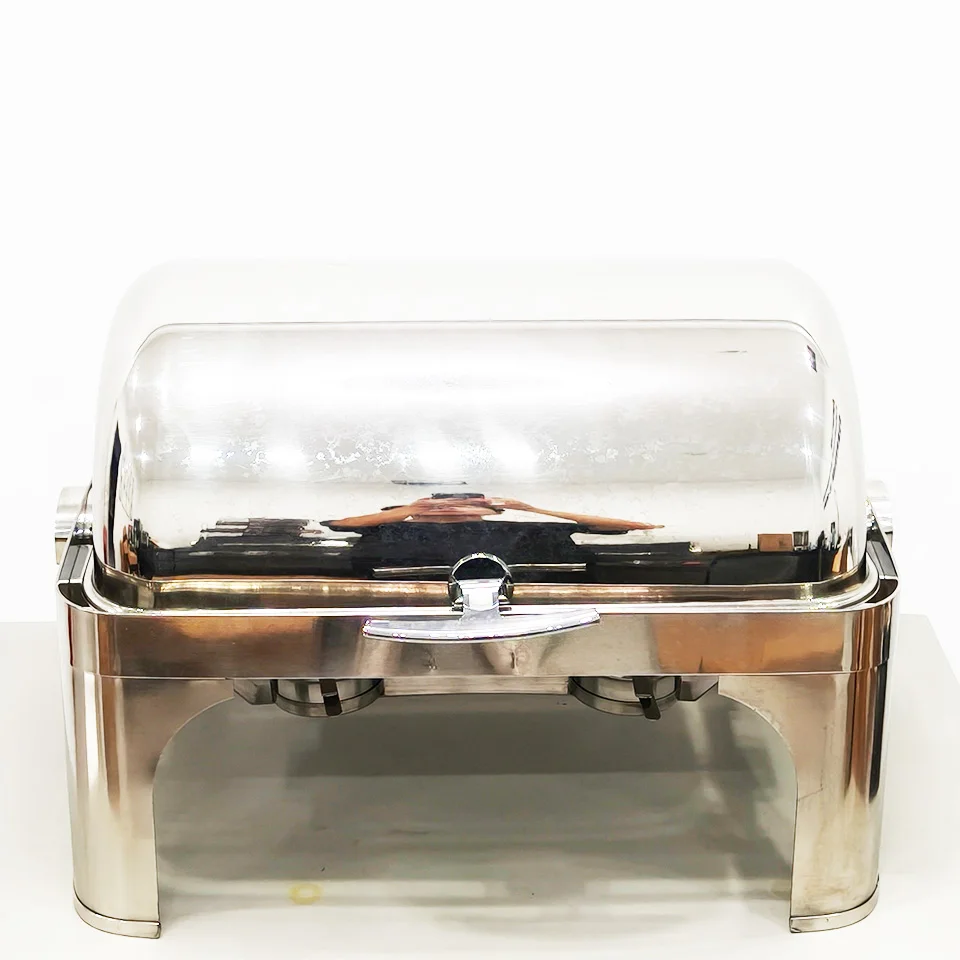 Versatile 13-quart stainless steel food heater with two half-size pans for seamless party and wedding services