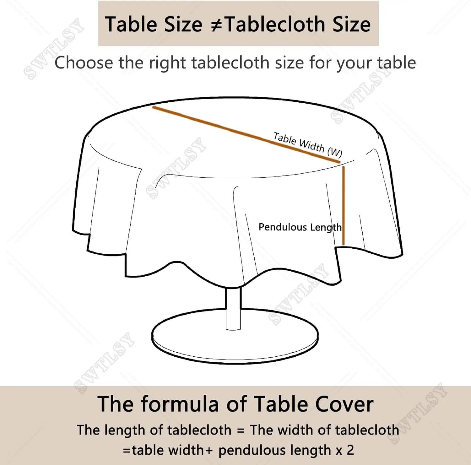 مفرش مائدة مقاوم للماء لعيد الميلاد للمائدة المستديرة ، قماش طاولة زهور للعام الجديد ، 60 × 60 بوصة #6